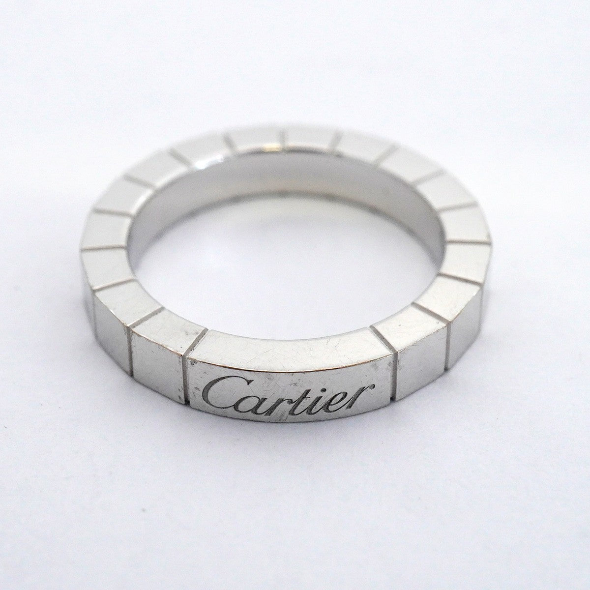 【6jfb0260】カルティエ リング ラニエール K18WG ホワイトゴールド ＃47【中古】レディース