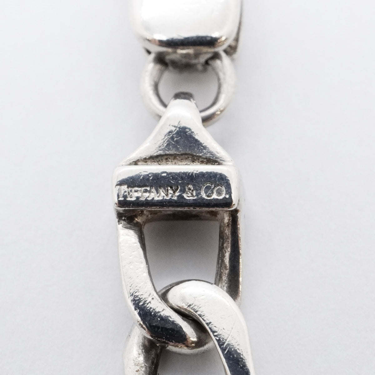 【6jfb0266】ティファニー ブレスレット フィガロ K18YG イエローゴールド シルバー925【中古】レディース