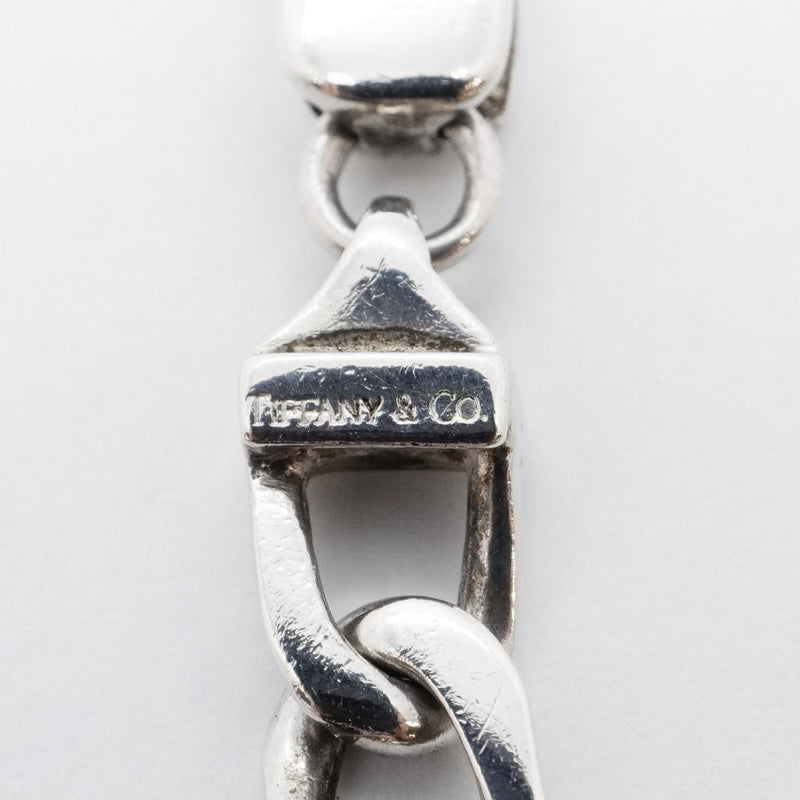 【6jfb0266】ティファニー ブレスレット フィガロ K18YG イエローゴールド シルバー925【中古】レディース