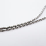 【6jfb0271】クリスチャンディオール ネックレス トロッター スクエア メタル ラインストーン シルバー【中古】レディース