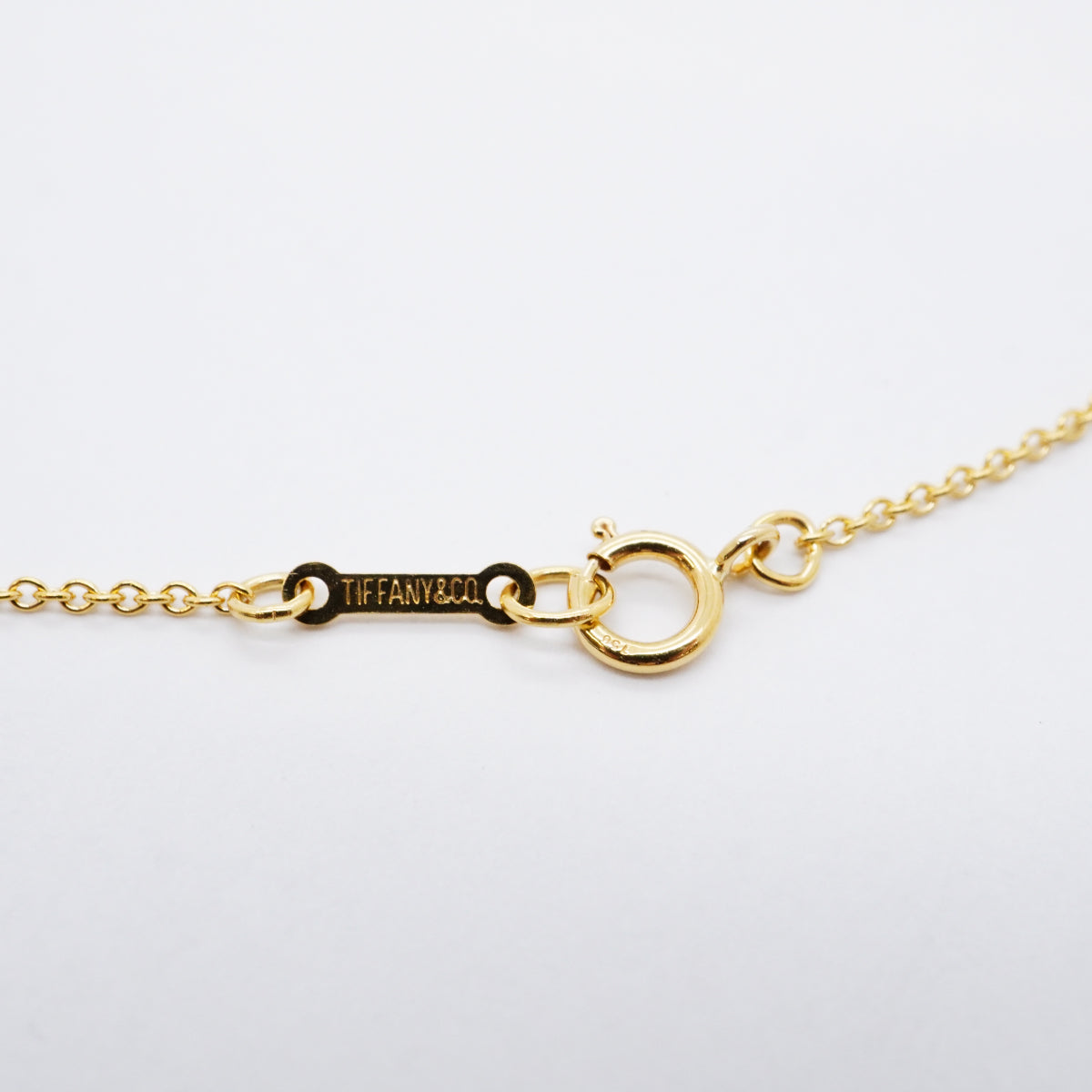 【6jfb0273】ティファニー ネックレス ビーン K18YG イエローゴールド【中古】レディース