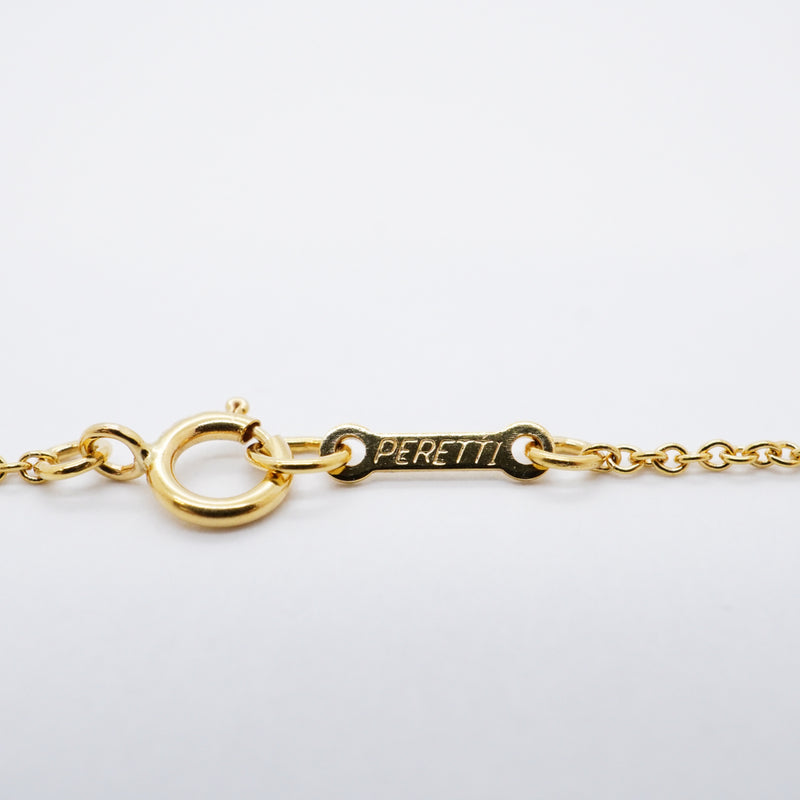 【6jfb0273】ティファニー ネックレス ビーン K18YG イエローゴールド【中古】レディース