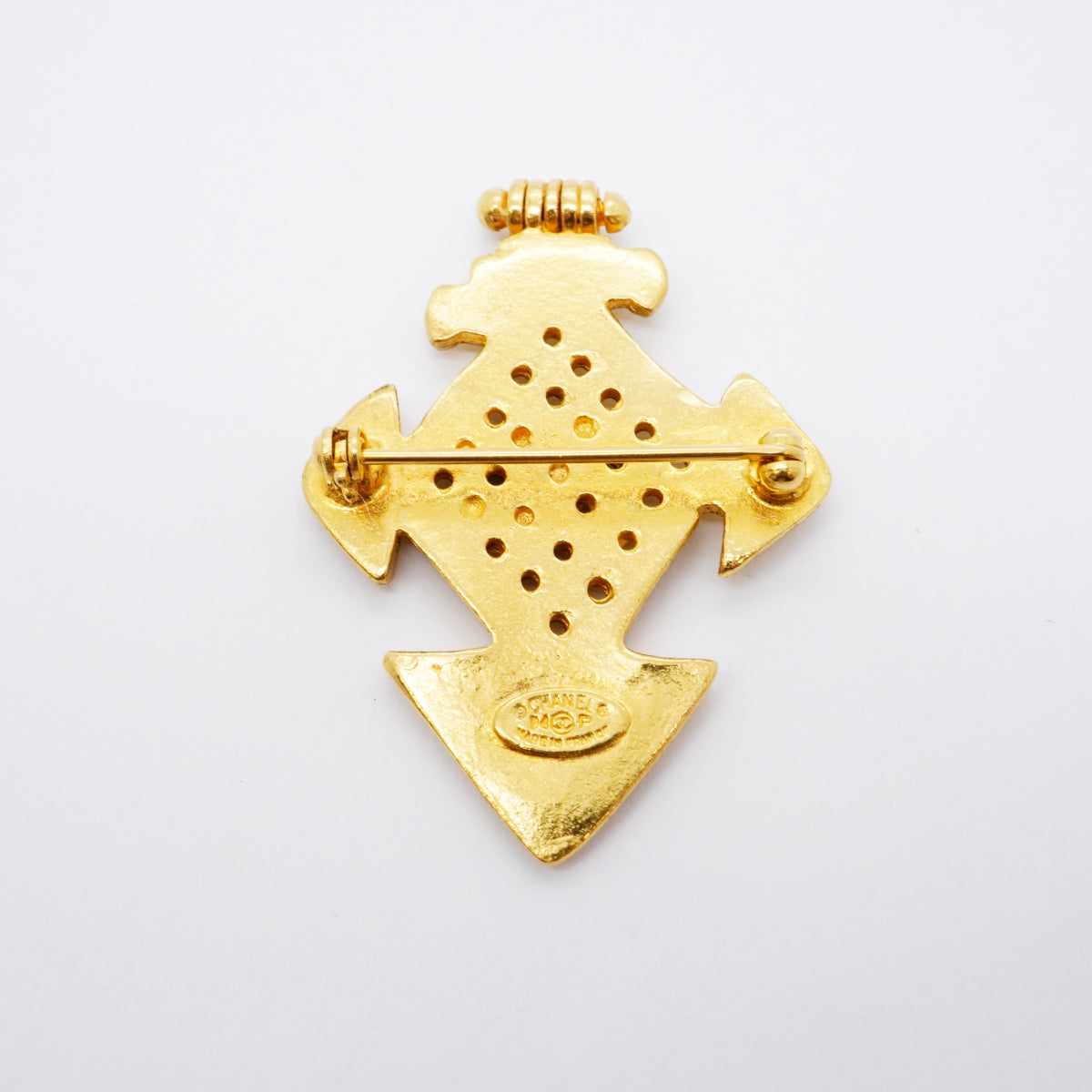 【6jfb0275】シャネル ブローチ ヴィンテージ ココマーク GPメッキ ゴールド【中古】レディース