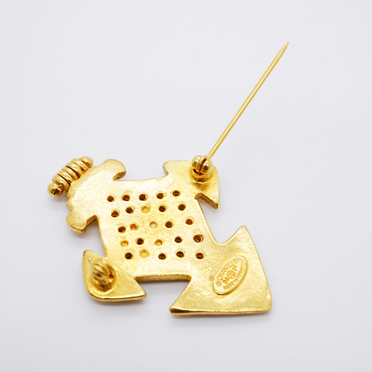 【6jfb0275】シャネル ブローチ ヴィンテージ ココマーク GPメッキ ゴールド【中古】レディース