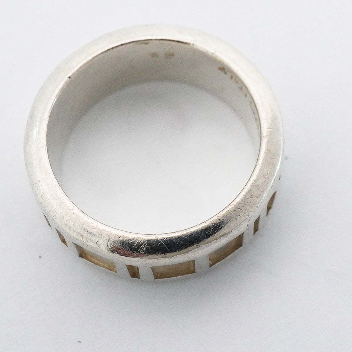 【6jfb0288】ティファニー リング アトラス シルバー925 9号【中古】レディース