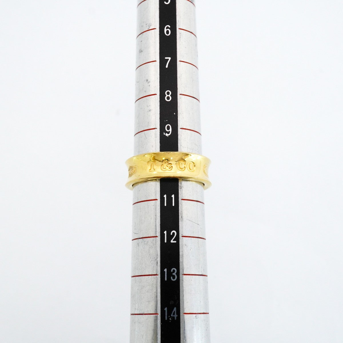 【6jfb0292】ティファニー リング ナロー K18YG イエローゴールド 10.5号【中古】レディース
