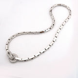 【6jfb0293】カルティエ ネックレス アグラフ K18WG ホワイトゴールド ダイヤモンド【中古】レディース