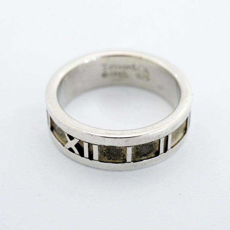 【6jfb0299】ティファニー リング アトラス シルバー925 14号【中古】レディース