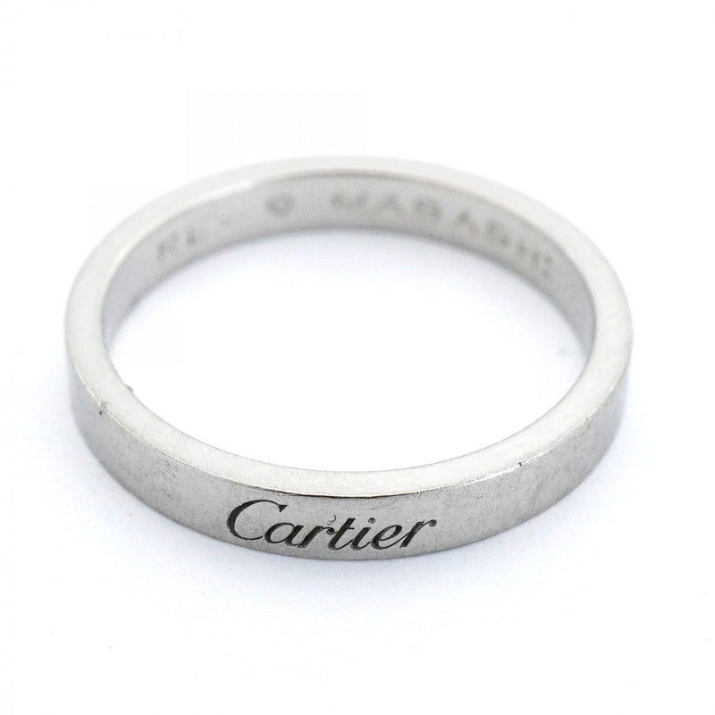 【6jfb0302】カルティエ リング エングレーブド Pt950 プラチナ ＃58【中古】メンズ