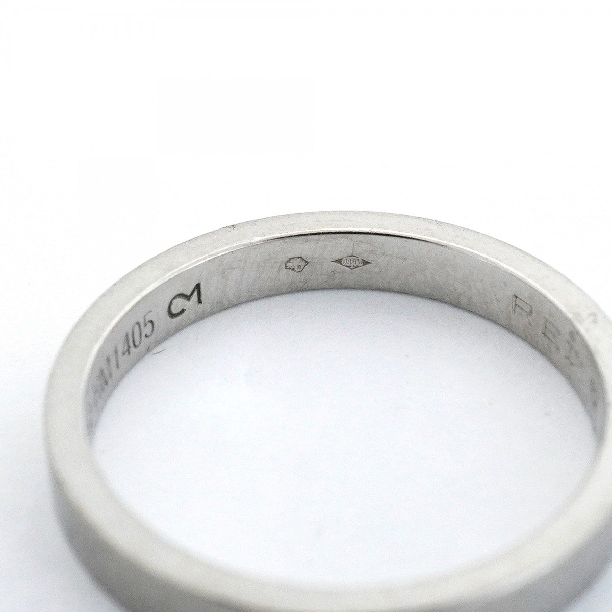 【6jfb0302】カルティエ リング エングレーブド Pt950 プラチナ ＃58【中古】メンズ