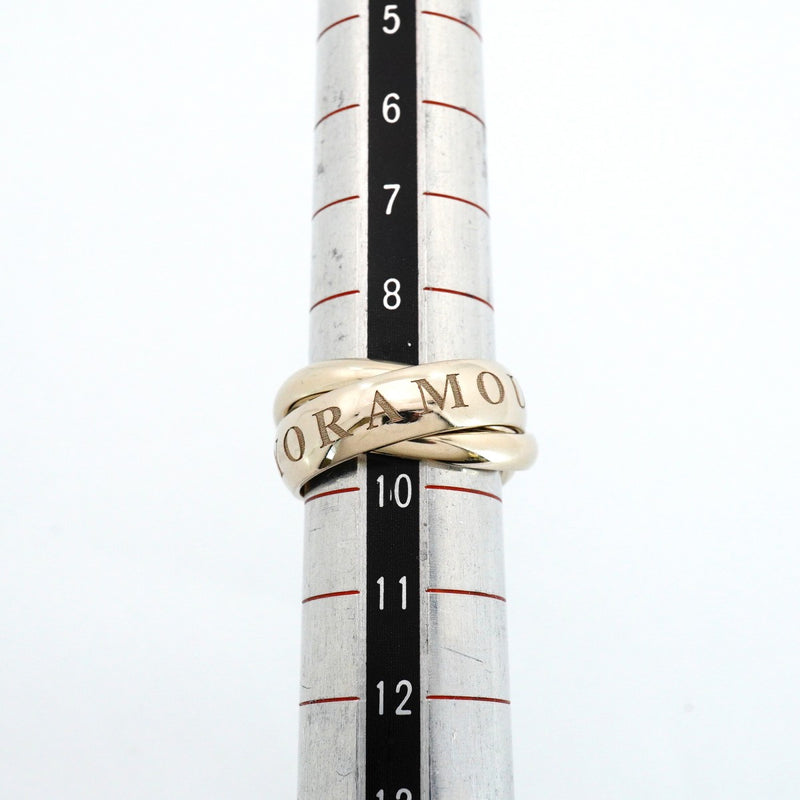 【6jfb0303】カルティエ リング トリニティ クリスマス限定 K18WG ホワイトゴールド ＃50【中古】レディース