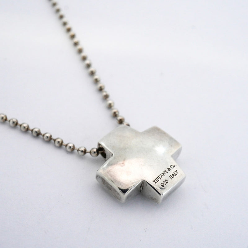 【6jfb0308】ティファニー ネックレス ローマンクロス シルバー925【中古】レディース