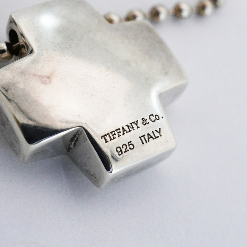 【6jfb0308】ティファニー ネックレス ローマンクロス シルバー925【中古】レディース