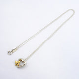 【6jfb0309】ティファニー ネックレス ハートリボン K18YG イエローゴールド シルバー925【中古】レディース
