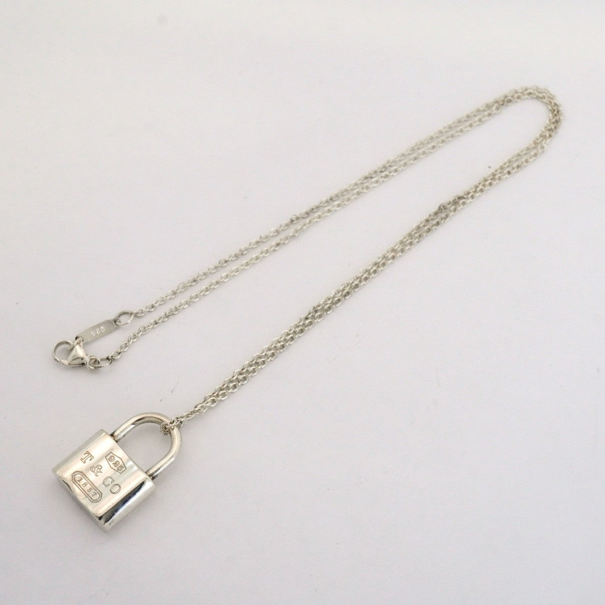 【6jfb0310】ティファニー ネックレス 1837/ロック シルバー925【中古】レディース