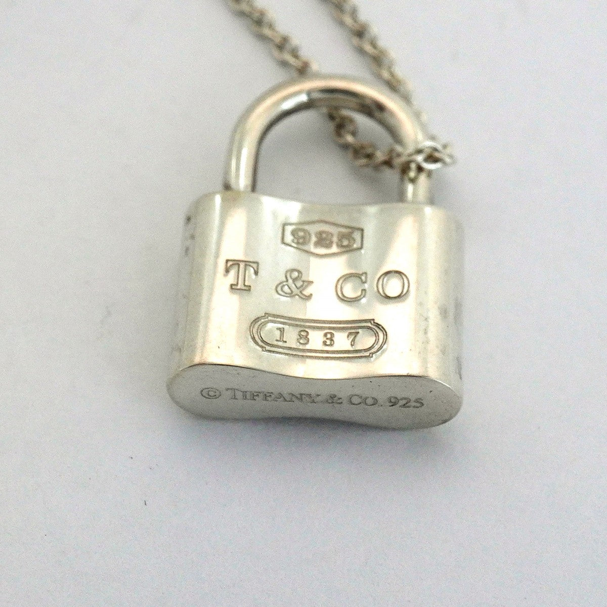 【6jfb0310】ティファニー ネックレス 1837/ロック シルバー925【中古】レディース