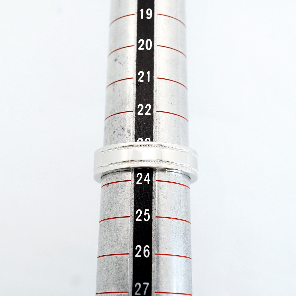 【6jfb0316】ティファニー リング トゥギャザーミルグレイン Pt950 プラチナ 23.5号【中古】メンズ