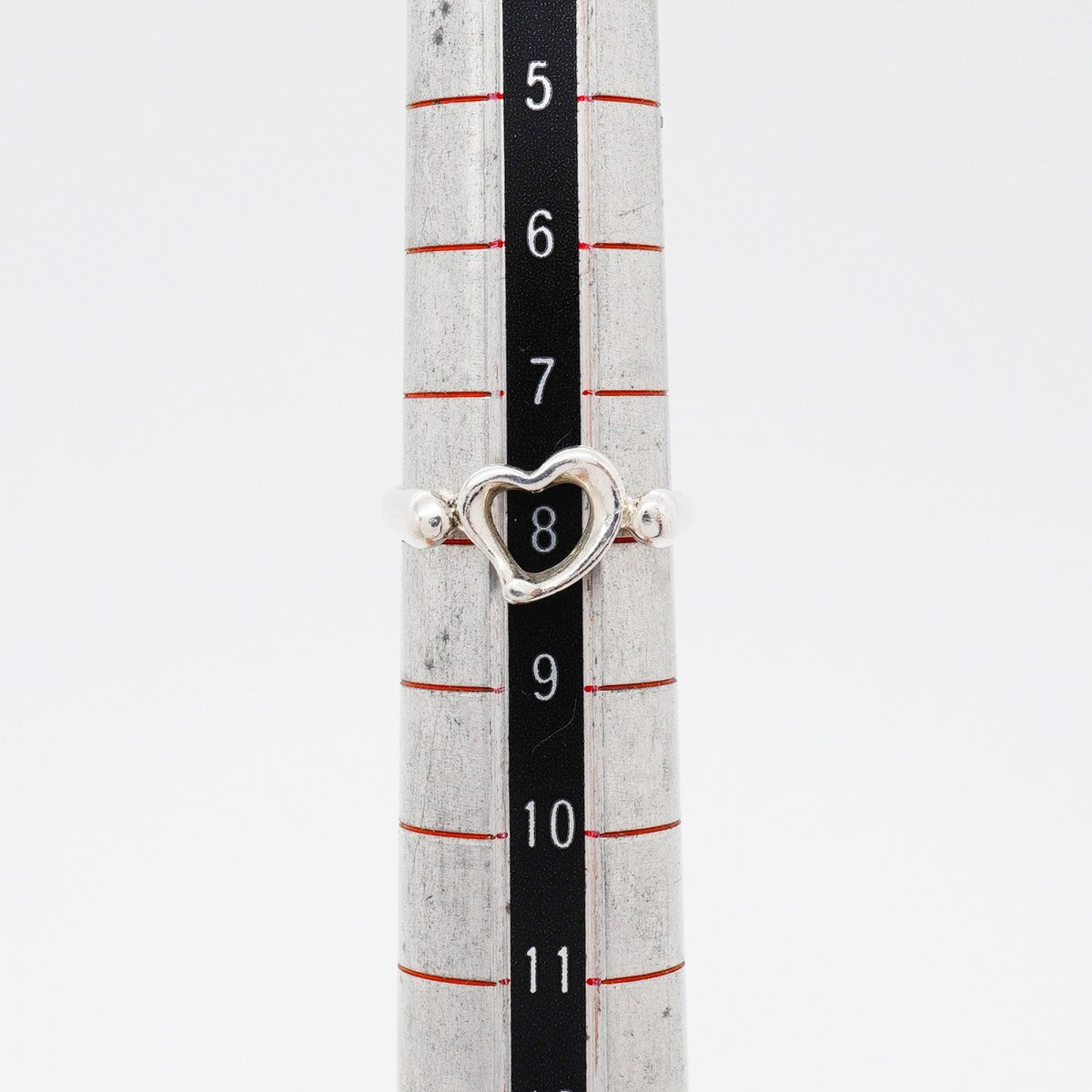 【6jfb0319-k】ティファニー リング オープンハート シルバー925 8号【中古】レディース