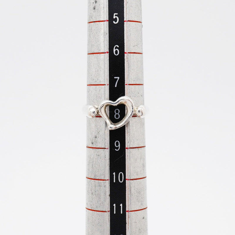 【6jfb0319-k】ティファニー リング オープンハート シルバー925 8号【中古】レディース