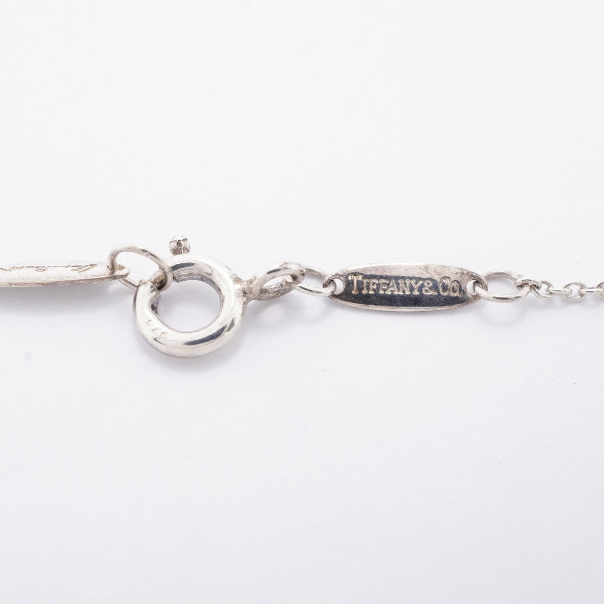 【6jfb0321-k】ティファニー ネックレス オープンハート シルバー925【中古】レディース