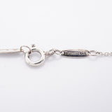 【6jfb0321-k】ティファニー ネックレス オープンハート シルバー925【中古】レディース