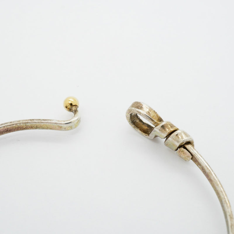 【6jfb0323-k】ティファニー バングル フック&アイ K18YG イエローゴールド シルバー925【中古】メンズ レディース ユニセックス