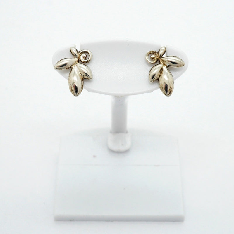 【6jfb0324-k】ティファニー ピアス オリーブリーフ シルバー925【中古】レディース