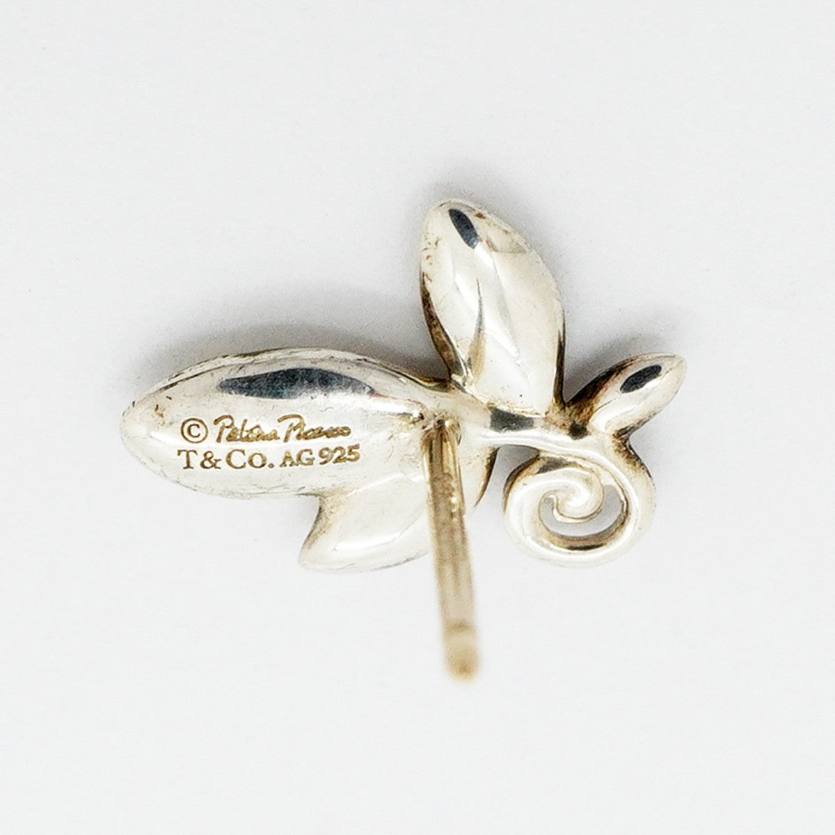 【6jfb0324-k】ティファニー ピアス オリーブリーフ シルバー925【中古】レディース