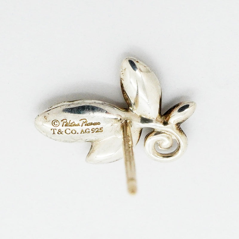 【6jfb0324-k】ティファニー ピアス オリーブリーフ シルバー925【中古】レディース