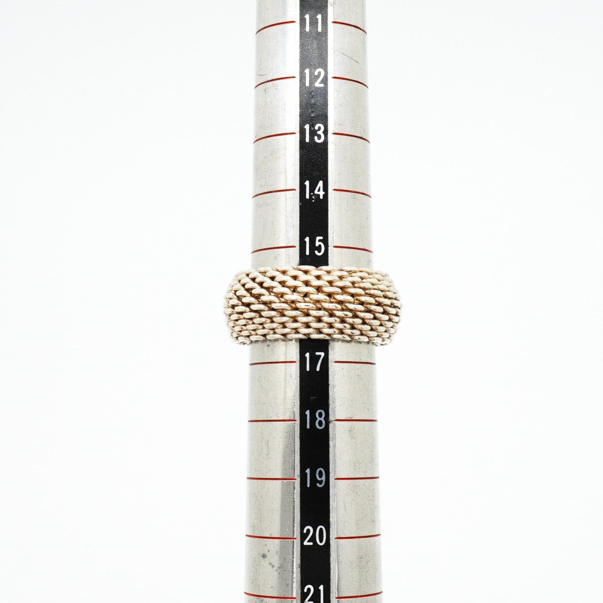 【6jfb0328-k】ティファニー リング サマセット/メッシュ シルバー925 16.5号【中古】メンズ レディース ユニセックス