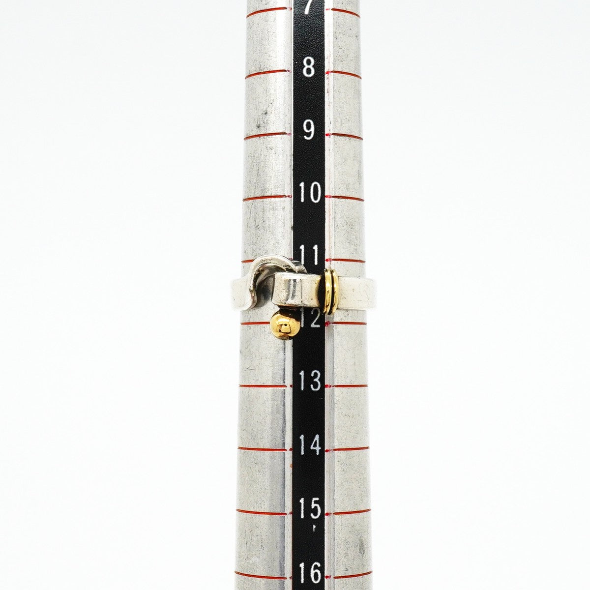 【6jfb0329-k】ティファニー リング フック&アイ K18YG イエローゴールド シルバー925 11.5号【中古】レディース