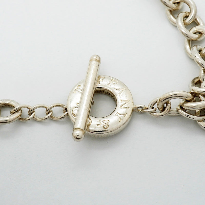 【6jfb0336-k】ティファニー ネックレス ハートタグ/トグル シルバー925【中古】レディース