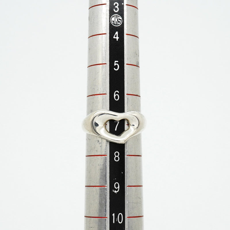 【6jfb0338-k】ティファニー リング オープンハート シルバー925 7号【中古】レディース