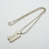【6jfb0343-k】ティファニー ネックレス アトラス プレート/ボールチェーン シルバー925【中古】レディース