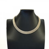 【6jfb0346-k】ティファニー ネックレス サマセット/メッシュ シルバー925【中古】メンズ レディース ユニセックス