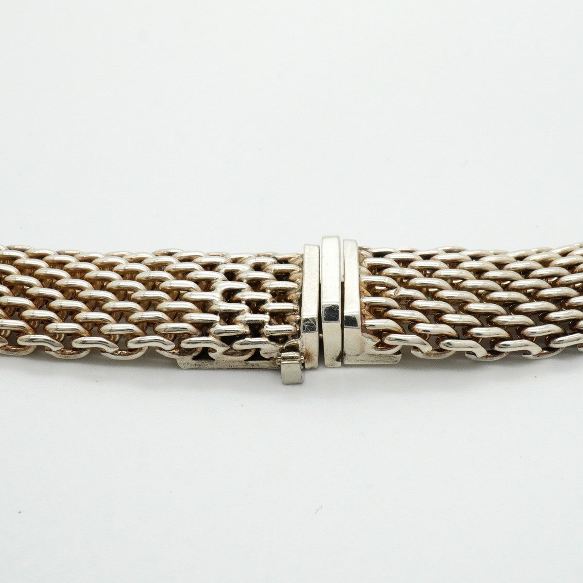 【6jfb0346-k】ティファニー ネックレス サマセット/メッシュ シルバー925【中古】メンズ レディース ユニセックス
