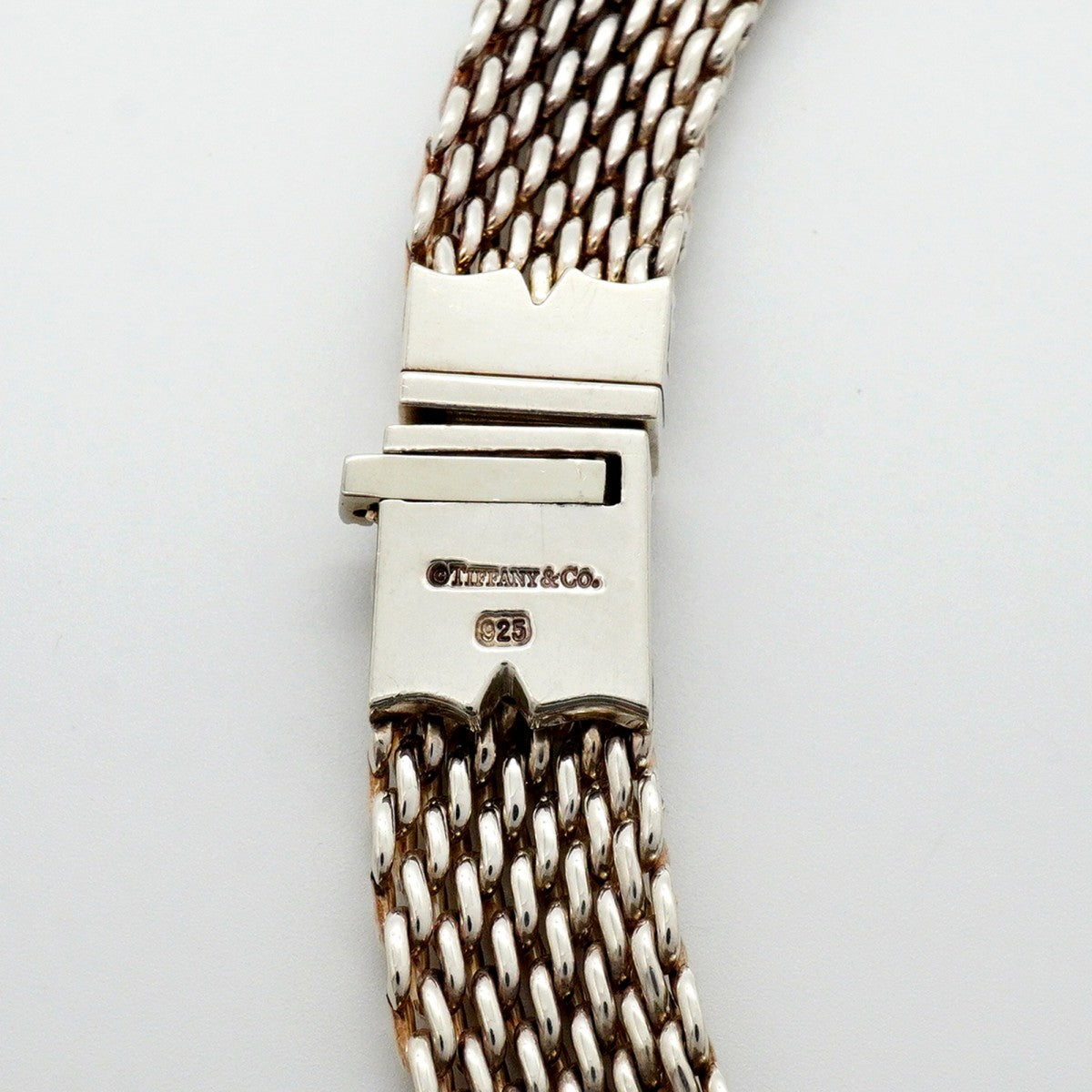 【6jfb0346-k】ティファニー ネックレス サマセット/メッシュ シルバー925【中古】メンズ レディース ユニセックス
