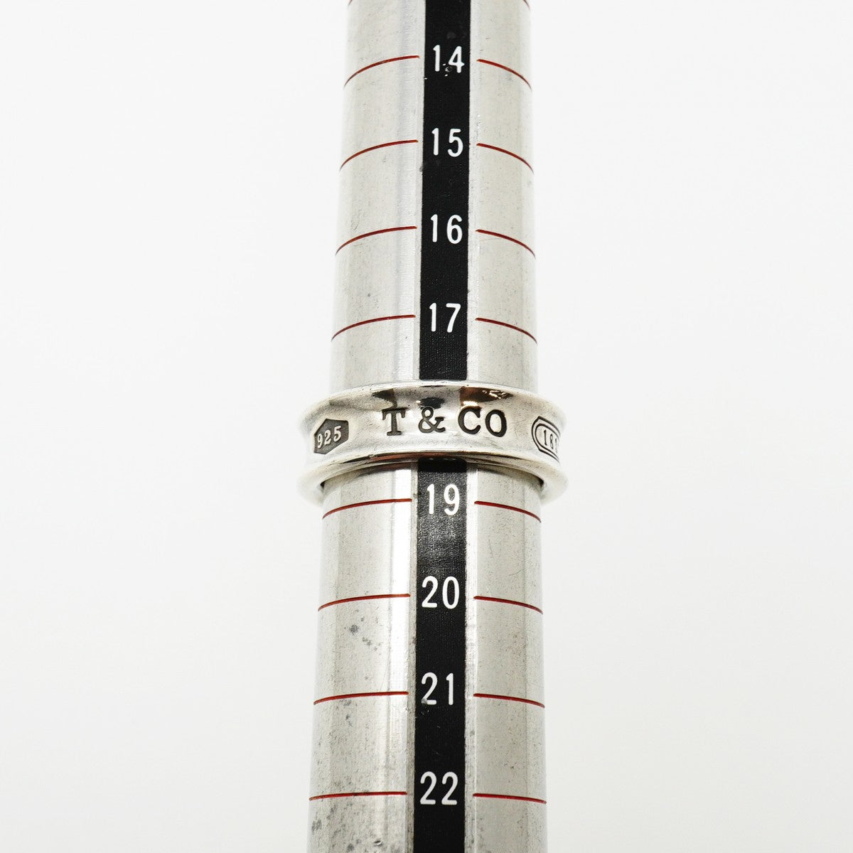 【6jfb0348-k】ティファニー リング ナロー シルバー925 18.5号【中古】メンズ