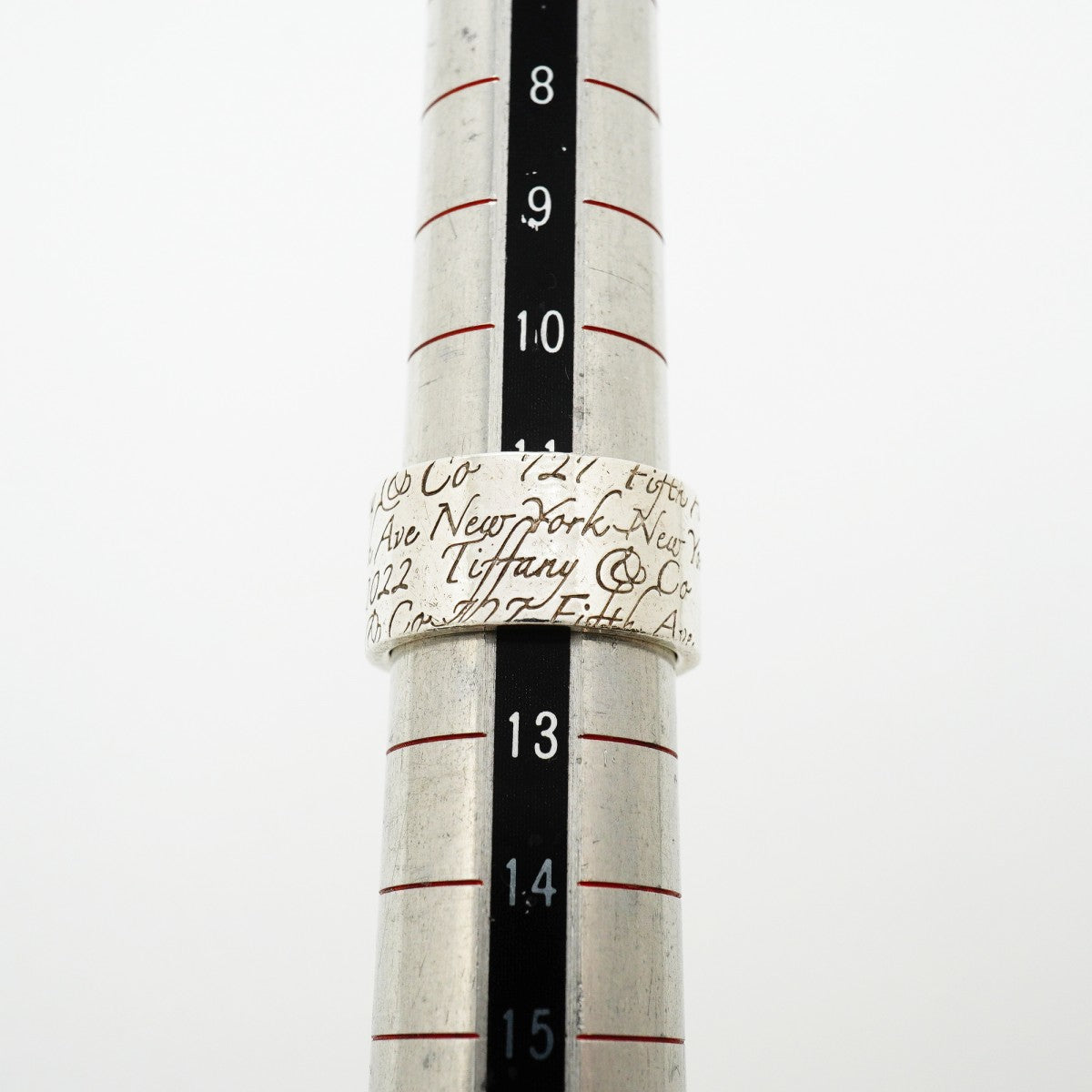 【6jfb0349-k】ティファニー リング ノーツ/ワイド シルバー925 12号【中古】レディース