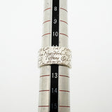【6jfb0349-k】ティファニー リング ノーツ/ワイド シルバー925 12号【中古】レディース