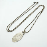 【6jfb0351-k】ティファニー ネックレス リターントゥ/ボールチェーン オーバル シルバー925【中古】レディース