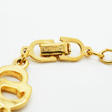 【6jfb0355-k】クリスチャンディオール ブレスレット CDロゴ GPメッキ ゴールド【中古】レディース