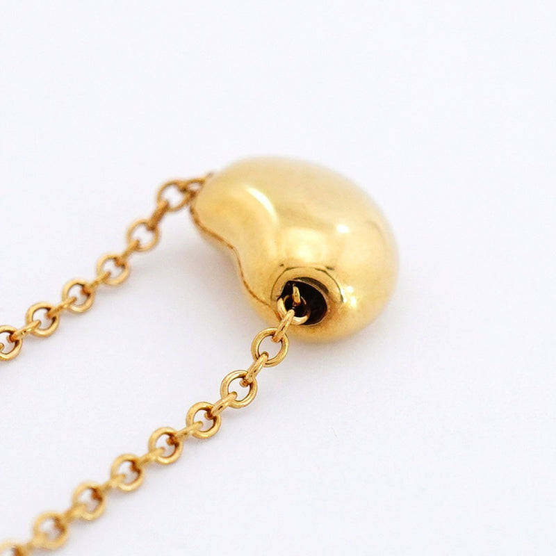 【6jfb0357】ティファニー ネックレス ビーン K18YG イエローゴールド【中古】レディース