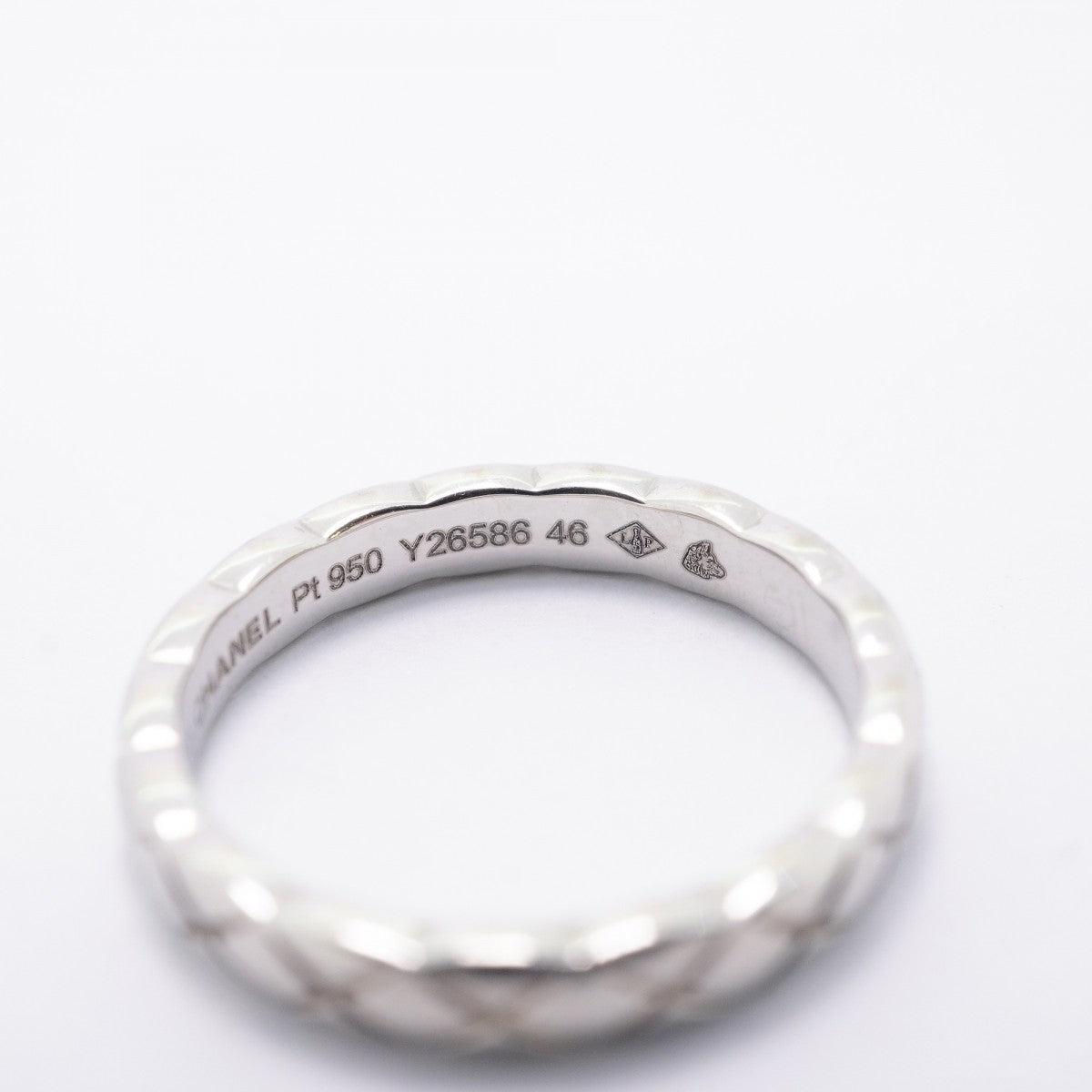 【6jfb0360】シャネル リング ココクラッシュ Pt950 プラチナ ＃46【中古】レディース