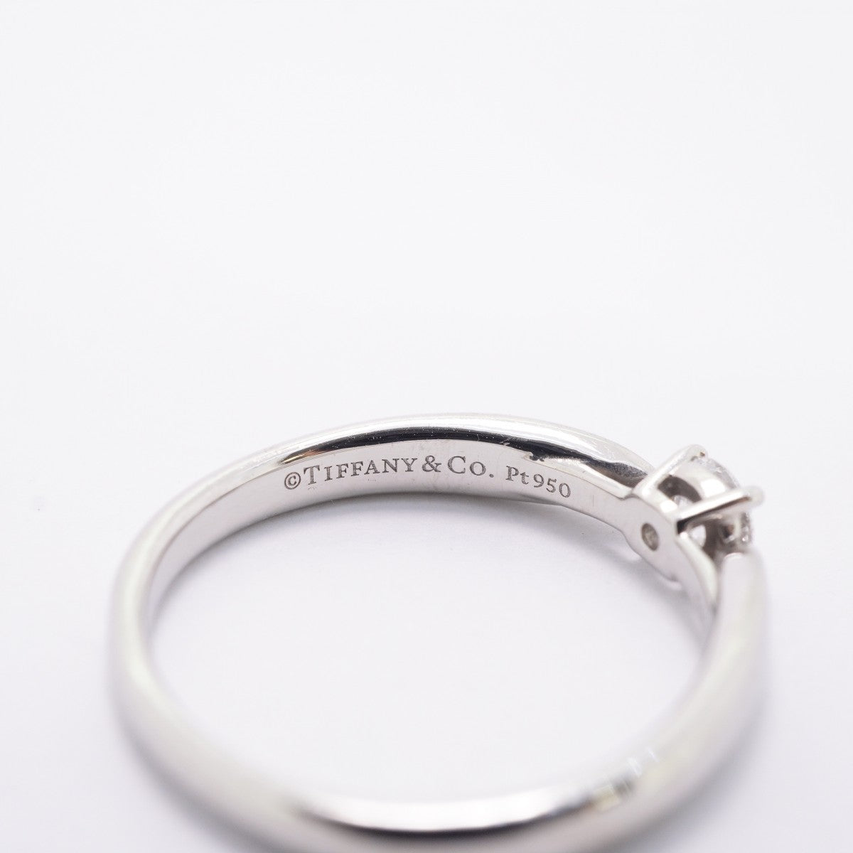 【6jfb0363】ティファニー リング ハーモニー 1PD Pt950 プラチナ ダイヤモンド 0.21ct 11号【中古】レディース