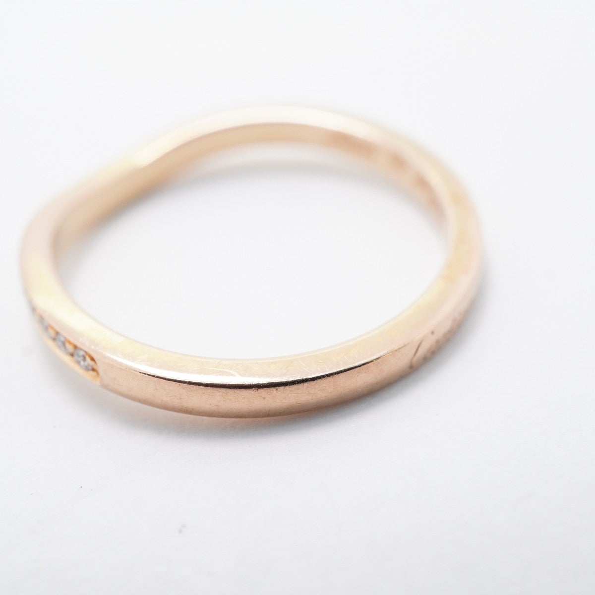 【6jfb0364】カルティエ リング バレリーナ ハーフエタニティ K18PG ピンクゴールド ダイヤモンド ＃52【中古】レディース