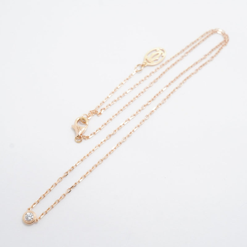 【6jfb0365】カルティエ ネックレス ダムール SM/1PD K18PG ピンクゴールド ダイヤモンド【中古】レディース