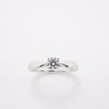 【6jfb0367】ティファニー リング ハーモニー 1PD Pt950 プラチナ ダイヤモンド 0.24ct 7.5号【中古】レディース