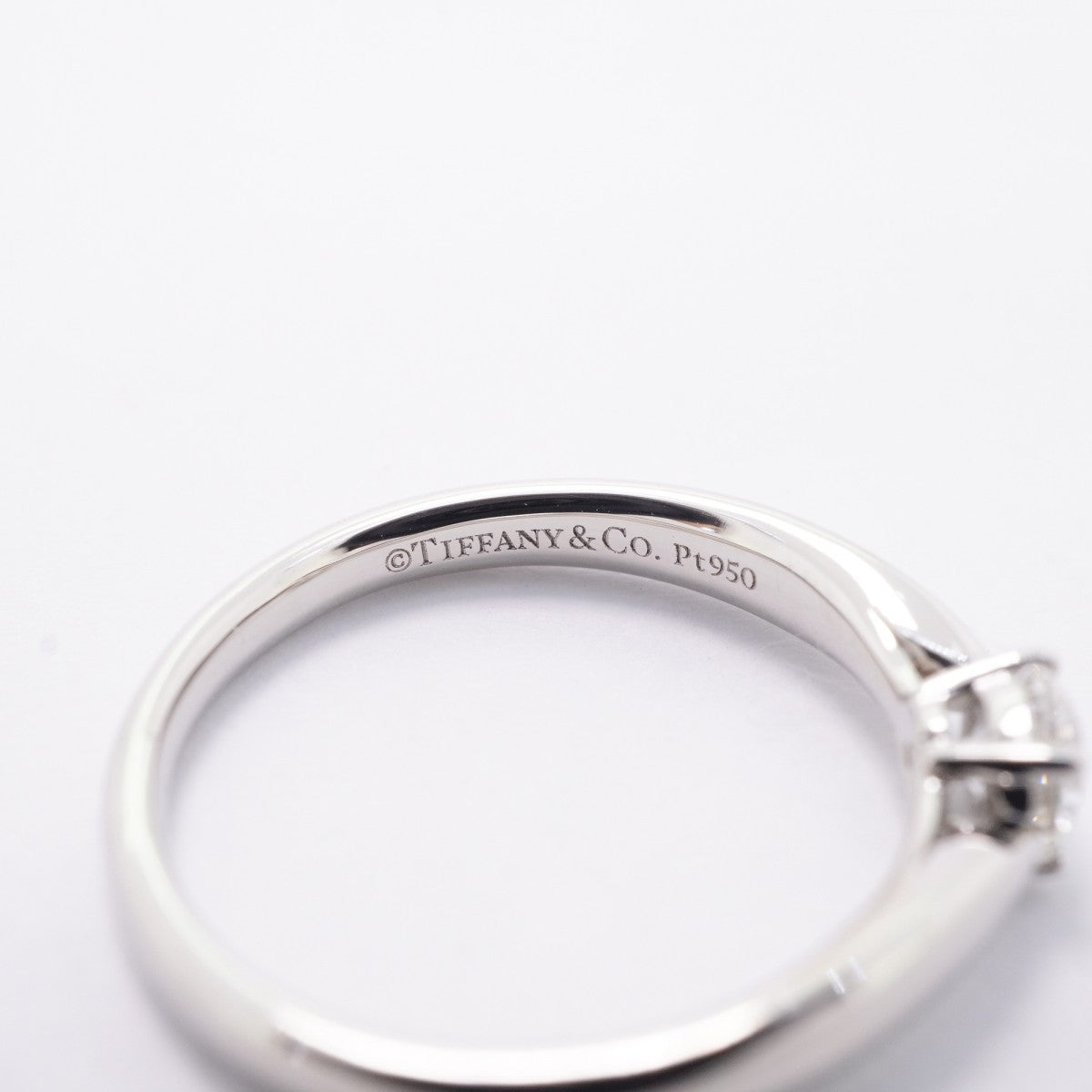 【6jfb0367】ティファニー リング ハーモニー 1PD Pt950 プラチナ ダイヤモンド 0.24ct 7.5号【中古】レディース