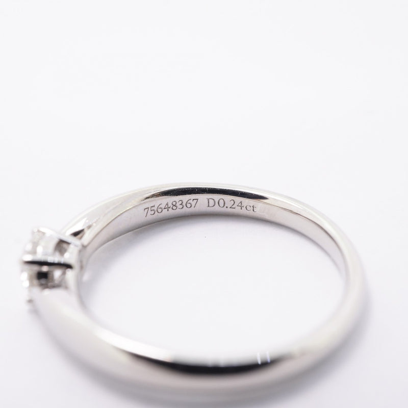 【6jfb0367】ティファニー リング ハーモニー 1PD Pt950 プラチナ ダイヤモンド 0.24ct 7.5号【中古】レディース